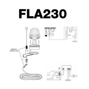 Installation of FLA230 - Flashing light kit - thumbnail