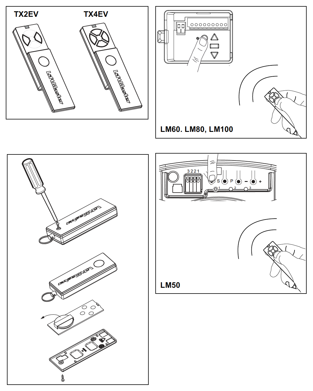 LiftMaster Remote Control TX4ev