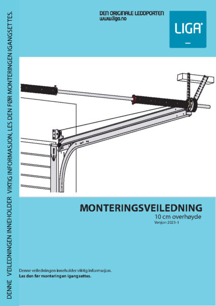 Monteringsveiledning 10 cm overhøyde versjon 2023-1