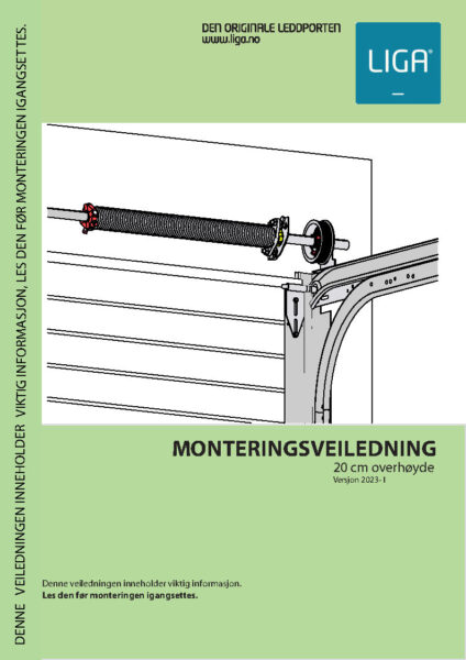 Monteringsveiledning 20 cm overhøyde versjon 2023-1